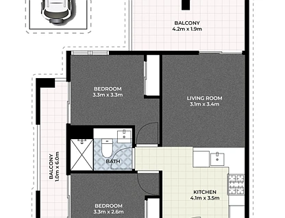 1903/127 Charlotte Street, Brisbane City, Brisbane - Inner City Region, 2 Schlafzimmer, 1 Badezimmer, Apartment