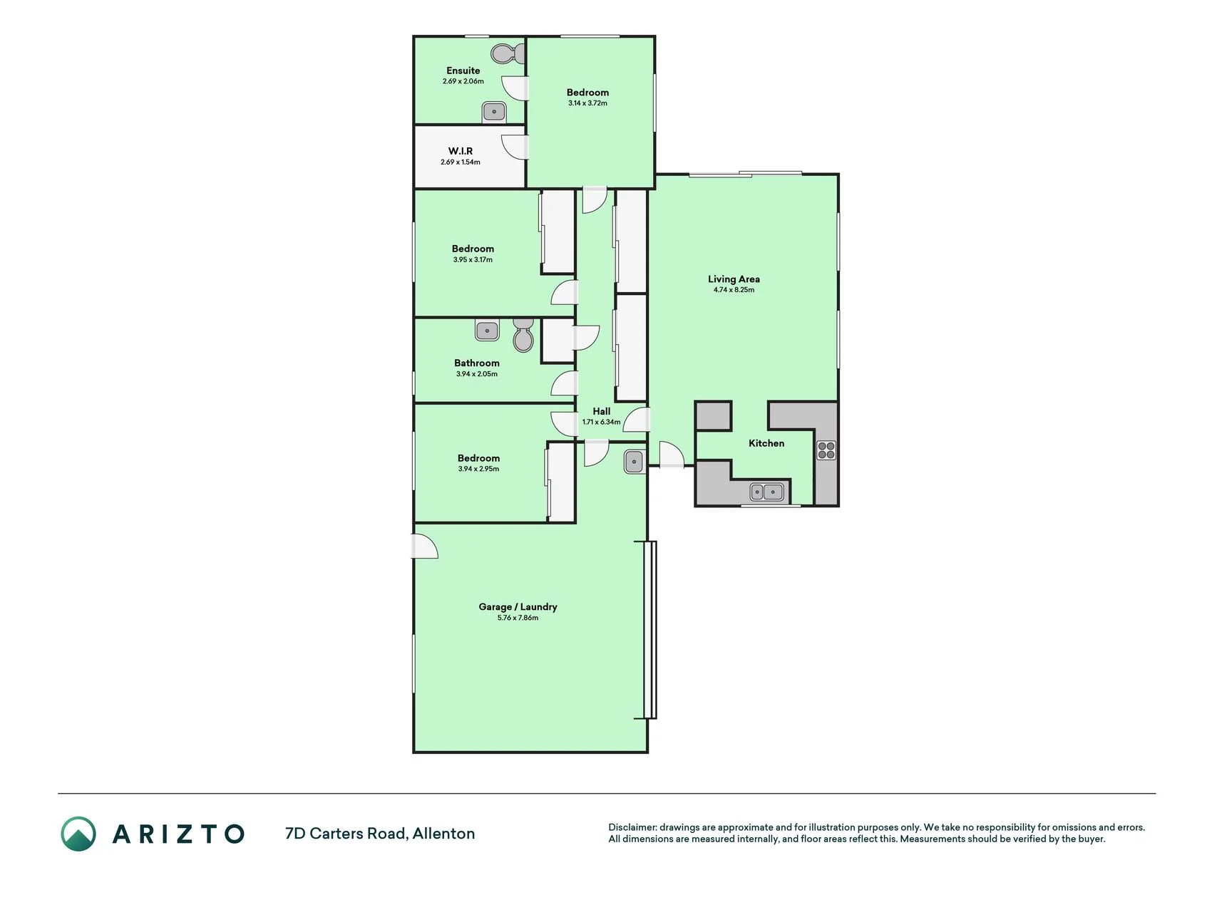 7D Carters Road, Allenton, Ashburton District, Canterbury, 3房, 2浴, House