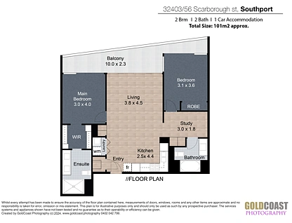 ID:21139748/9 Lawson Street, Southport, Gold Coast, 2 chambres, 2 salles de bain, Apartment