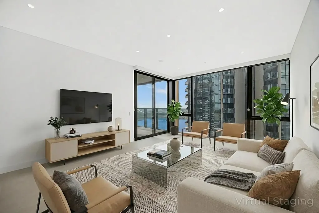 Rhodes 2침실 Rhodes Central Near New Two bedroom+Study& Stunning breathtaking water view & Natural light throughout & Super convenient location with everything