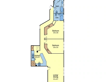 1/259 Lennox Street, Richmond, Inner East Melbourne, 2 Kuwarto, 2 Banyo, Apartment