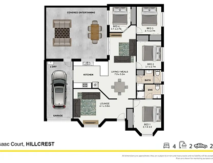 8 Isaac Court, Hillcrest, QLD 4118, 4房, 2浴, 独立屋