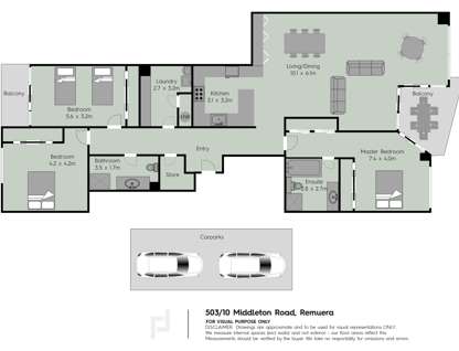 503/10 Middleton Road, Remuera, Auckland City, Auckland, 3房, 2浴, 公寓