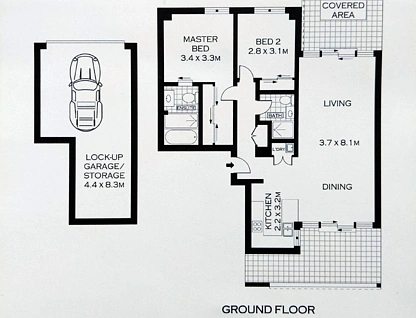 101/70 Eton Street, Sutherland, Sutherland Shire, 2 habitaciones, 2 baños, Apartment