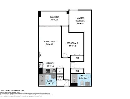 11 Bond Street, Caulfield North, Inner East Melbourne, 2房, 2浴, Apartment