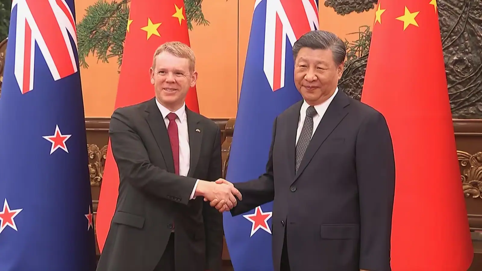 快讯！新西兰总理正式与中国国家主席习近平会晤！