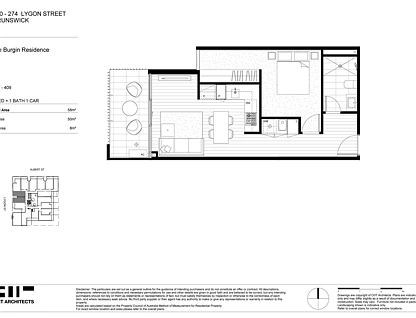 409/270 Lygon Street, Brunswick East, North Melbourne, 1 ห้องนอน, 1 ห้องน้ำ, Apartment