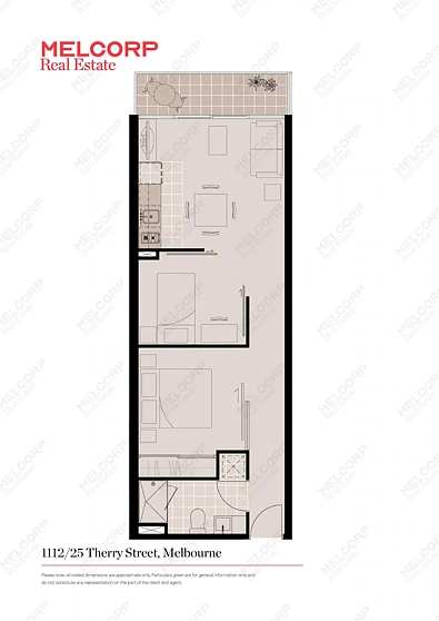 1112/25 Therry Street, Melbourne, VIC 3000, 2房, 1浴, Apartment