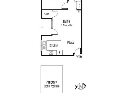 4/93 TINNING STREET, Brunswick, North Melbourne, 1 phòng ngủ, 1 phòng tắm, Apartment