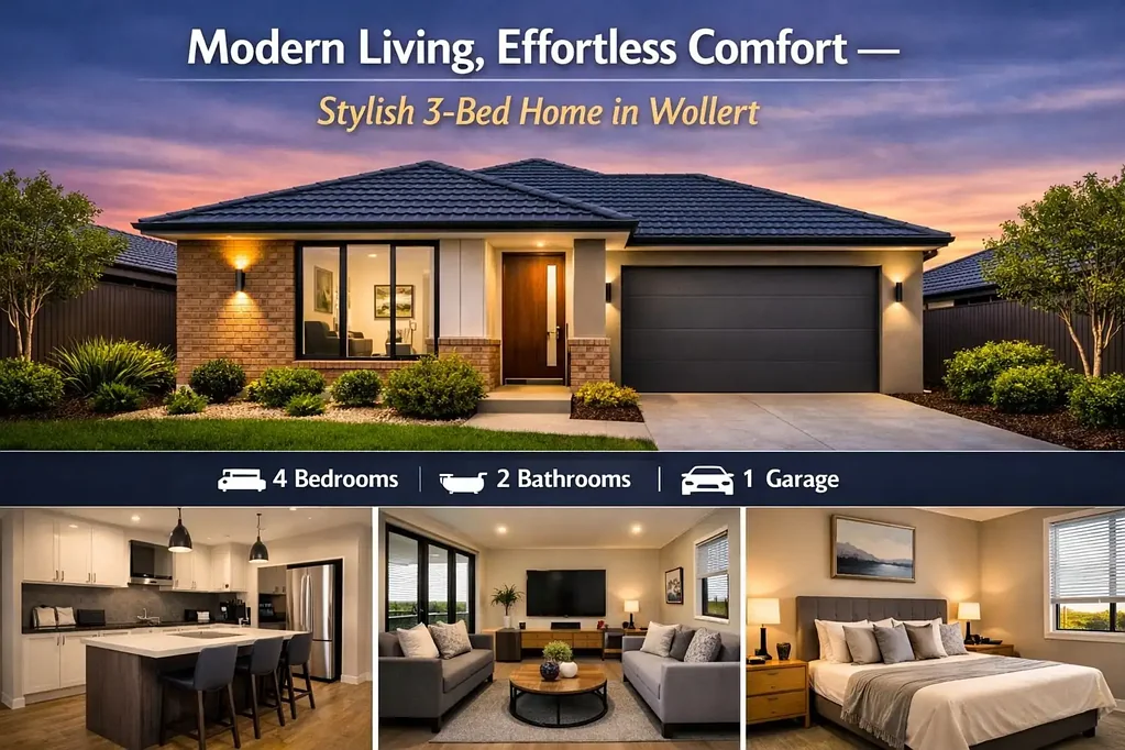 Morwell 4 Slaapkamer Modern Living, Effortless Comfort — Stylish 3‑Bed Home in Wollert
