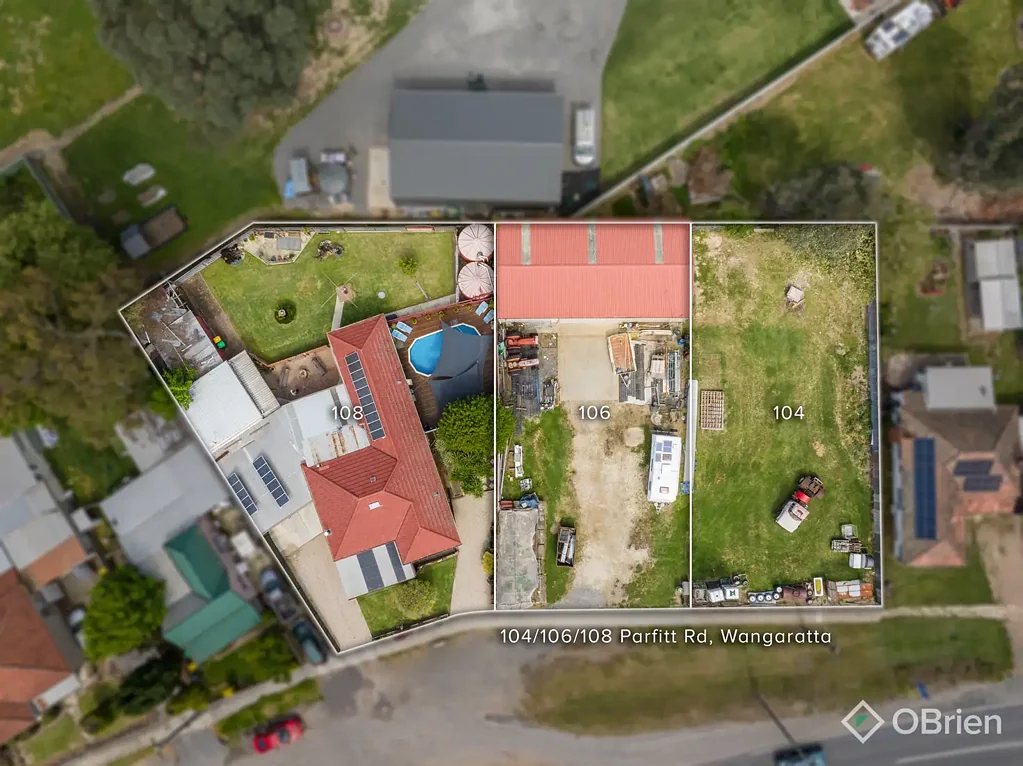 Wangaratta The sheds already built