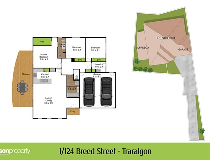 1/124 Breed Street, Traralgon, Traralagon , 3 રૂમ, 2 બાથરૂમ, House