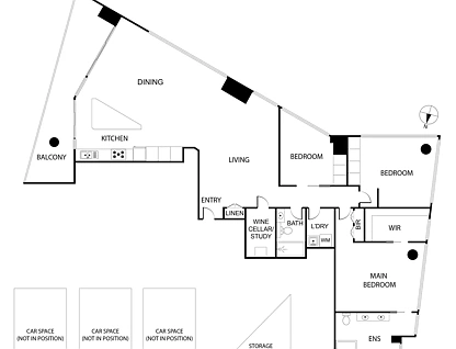 3603/100 Lorimer Street, Docklands, VIC 3008, 3 غرف, 2 حمامات, Apartment