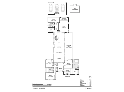 फ्लोर प्लान - 13 Hall Street, Cohuna, VIC 3568