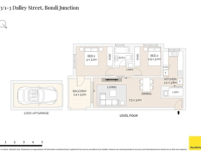 43/1-3 Dalley Street, Bondi Junction, Eastern Suburbs, 2 રૂમ, 1 બાથરૂમ, Apartment