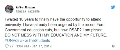 谁都别想省钱：留学生们虽然学费没有降，可是本地生的OSAP也凉了啊！