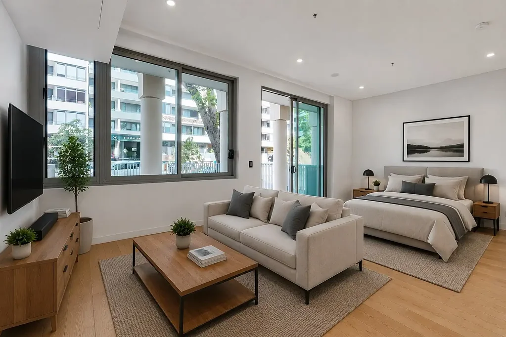 Near New Immaculate Studio Apartment With Private Garden Area