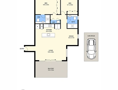 33/10 Pyrmont Bridge Road, Camperdown, Inner West, 2 Kuwarto, 2 Banyo, Apartment