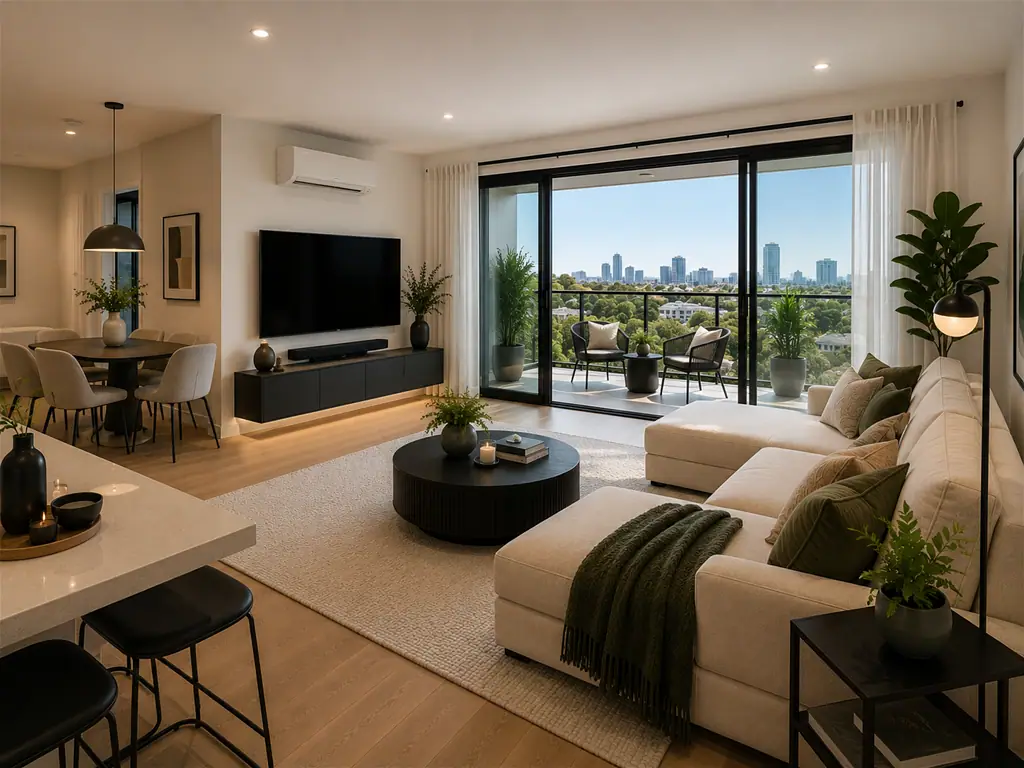 Mount Gravatt East 2房 中心地段公寓 2卧2卫 优质石材台面 现代厨房 开放式起居 私人阳台 低维护生活 便利交通设施 Luxury Living in the Heart of Mount Gravatt