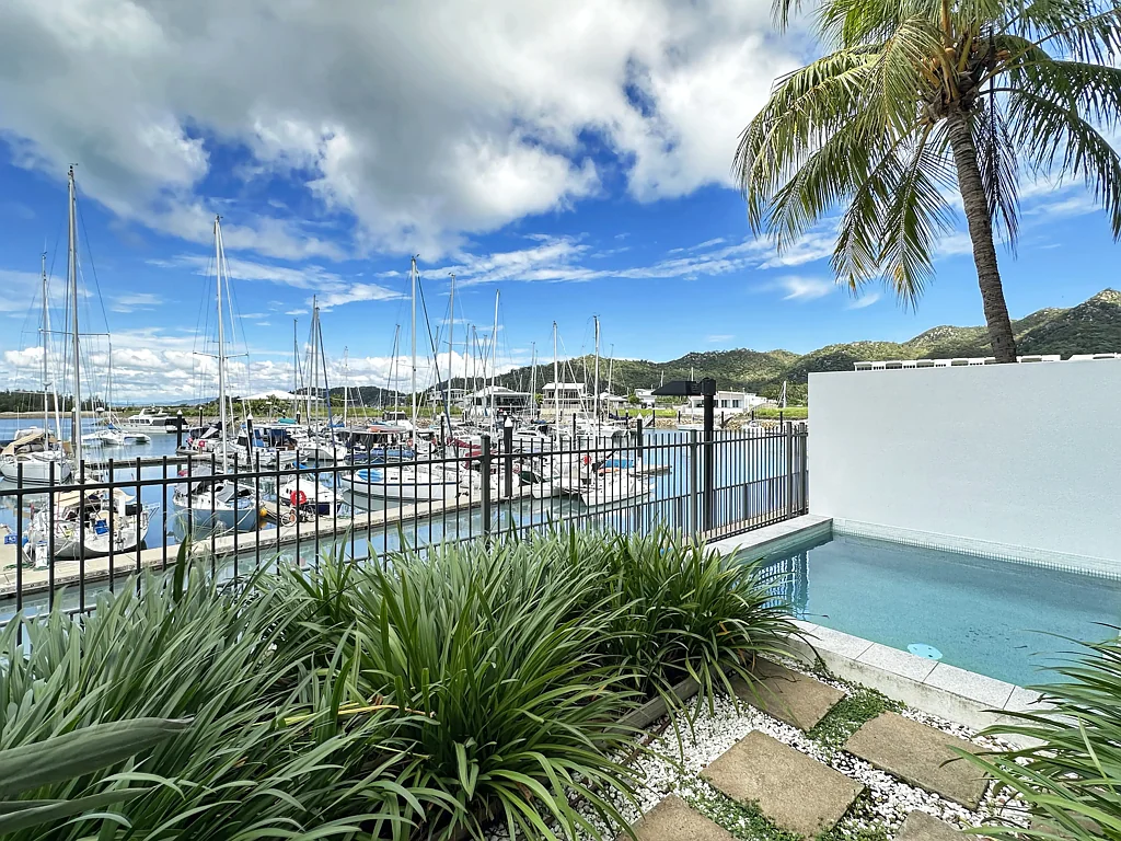 Nelly Bay 3Moenga Waterfront ground floor apartment with private garden and plunge pool