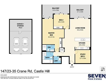 147/23-35 Crane Road, Castle Hill, The Hills, 2房, 2浴, Apartment