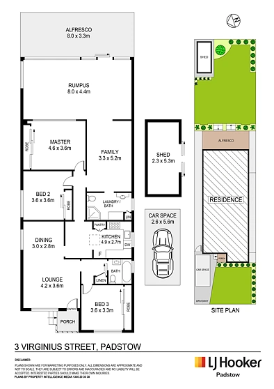 3 Virginius Street, Padstow, NSW 2211, 3 slaapkamers, 2 badkamers, House