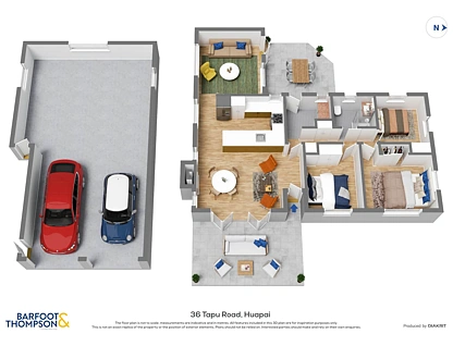 36 Tapu Road, Huapai, Rodney, Auckland, 3房, 1浴, 独立屋