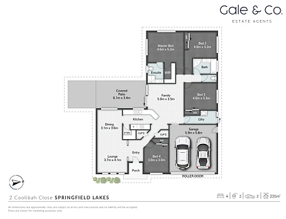 2 Coolibah Close, Springfield Lakes, Ipswich - Greater Region, 4 कमरे, 2 बाथरूम, House