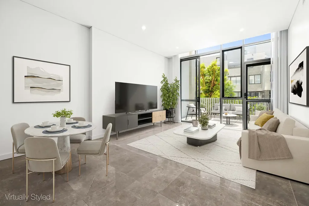 Zetland 3房 近新三卧 190sqm 双层采光 豪华装修 Bosch厨房 主卧带浴缸 阳台庭院 安全双车位 游泳池健身房 东向朝向 绿色广场近邻 Designer townhouse-style residence in Zetland's most connected enclave