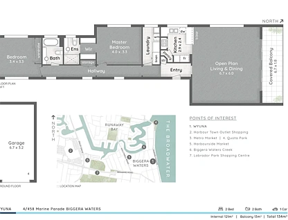 4/458 Marine Parade, Biggera Waters, Gold Coast, 2 ਕਮਰੇ, 2 ਬਾਥਰੂਮ, Apartment