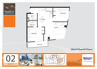 1402/8 Exploration Lane, Melbourne, VIC 3000, 2 침실, 2 욕실, Apartment