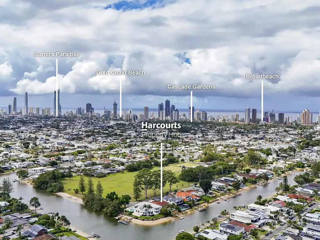 Broadbeach Waters 7غرفة نوم A Rare Waterfront Opportunity Opposite Parkland in Blue-Chip Moana Park Avenue
