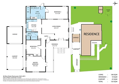 36 Illuta Street, Rasmussen, QLD 4815, 3 Bedrooms, 1 Bathrooms, House