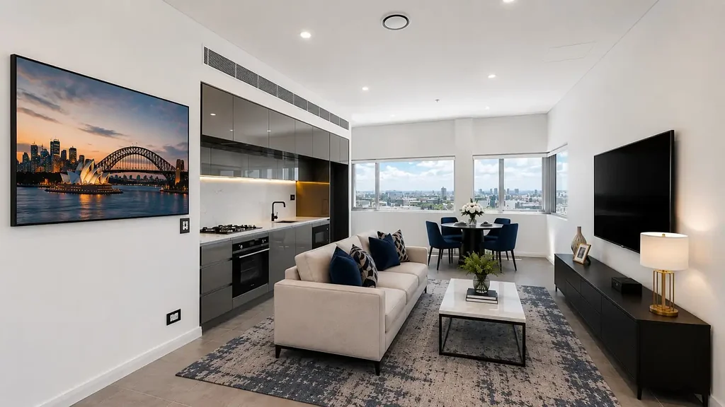 High Level One Bedroom + Study Residence Opposite Redfern Train Station - TNT