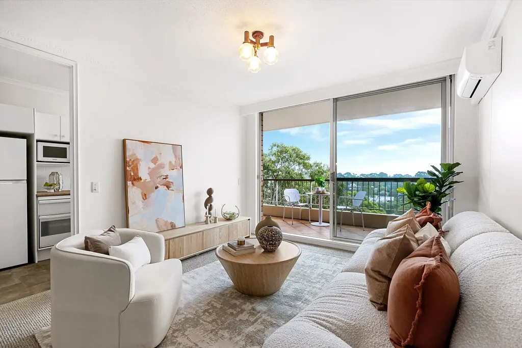 Artarmon 2ห้องนอน Top floor apartment with sensational district views