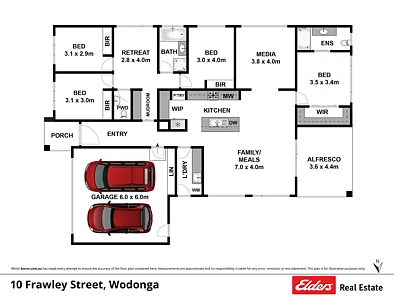 10 Frawley Street, Wodonga, VIC 3690, 4 Bedrooms, 2 Bathrooms, House