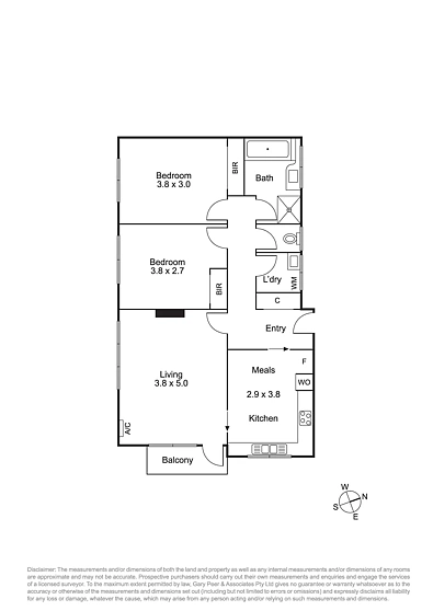 9/2a Parkside Street, Elsternwick, VIC 3185, 2 Bedrooms, 1 Bathrooms, Apartment