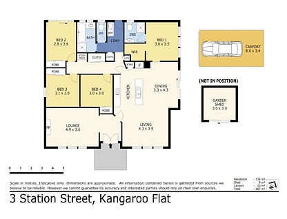 3 Station Street, Kangaroo Flat, Bendigo, 4 રૂમ, 2 બાથરૂમ, House