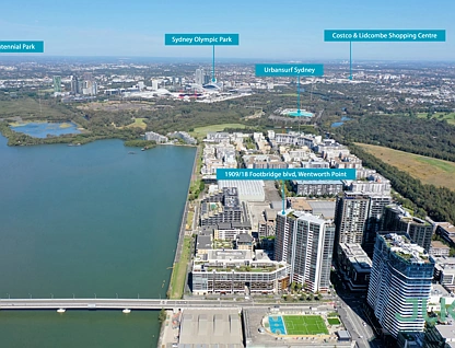 1909/18 Footbridge Boulevard, Wentworth Point, Parramatta (Northwest suburbs), 3 Schlafzimmer, 2 Badezimmer, Apartment
