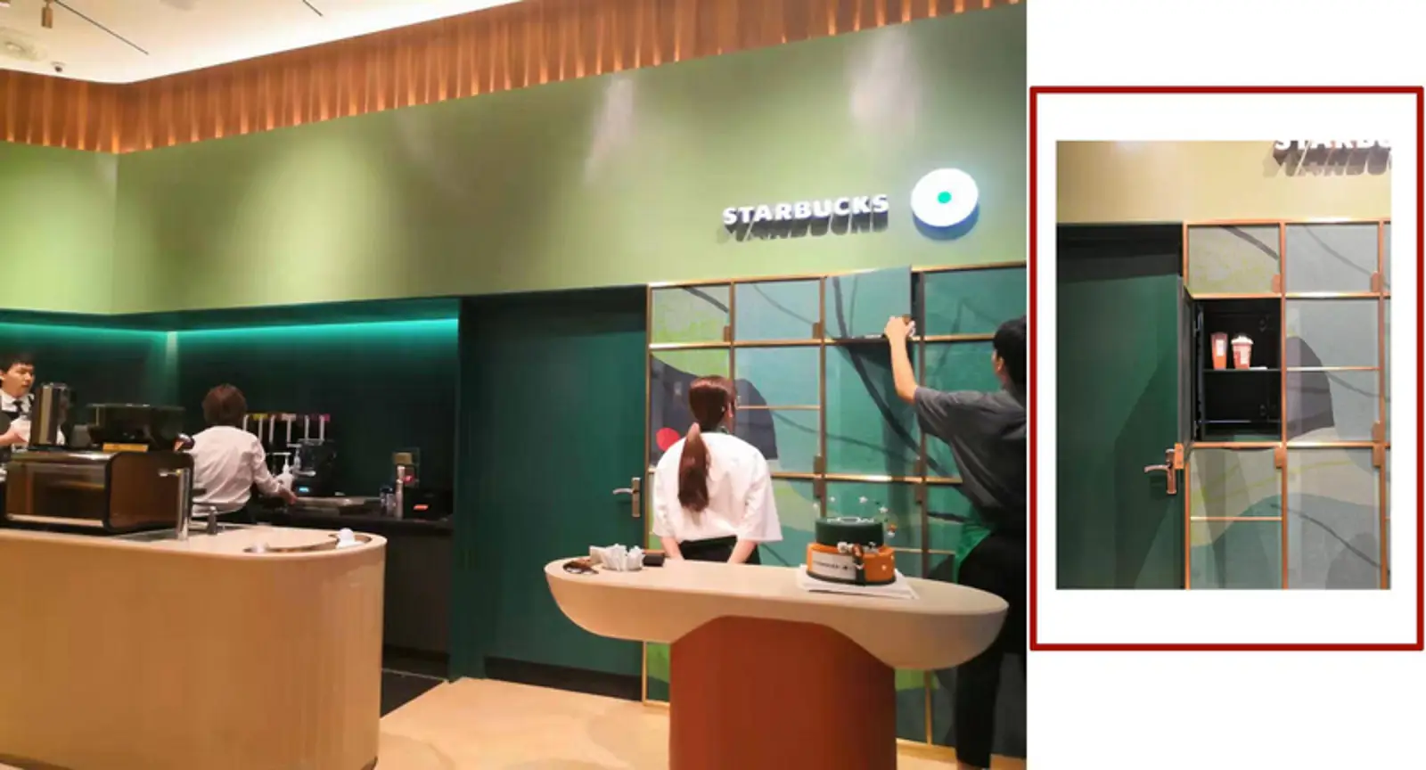 星巴克开了全球首家“啡快”概念店，离瑞幸自提店不到20米