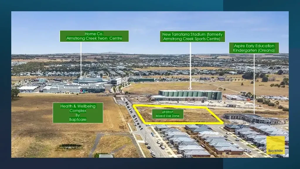 Armstrong Creek Mixed Use Zone - Commercial/Townhouses/Apartments/Offices
