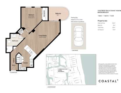 1115/2633 Gold Coast Highway, Broadbeach, QLD 4218, 1 Bedrooms, 1 Bathrooms, Unit