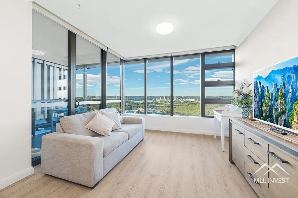Sydney Olympic Park 1Kwarto North facing city view apartment