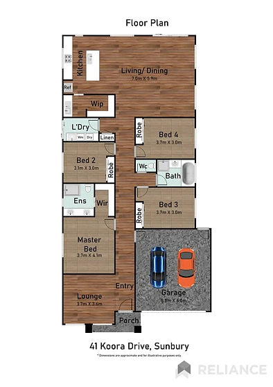 41 Koora Drive, Sunbury, VIC 3429, 4 slaapkamers, 2 badkamers, House