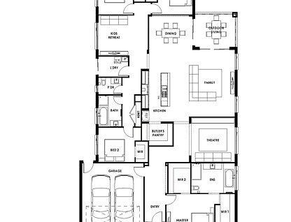 Lot 509 Bankside Boulevard, Rowville, East Melbourne, 4部屋, 2バスルーム, House