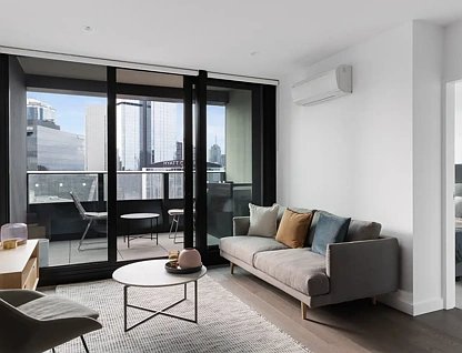 2703/628 Flinders Street, Docklands, VIC 3008, 2 ਕਮਰੇ, 2 ਬਾਥਰੂਮ, Apartment