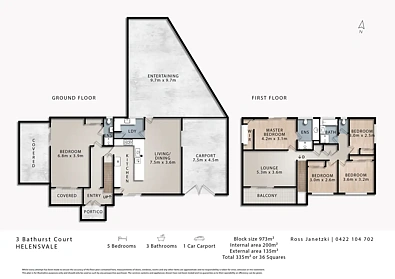 Plano ng Bahay - 3 Bathurst Court, Helensvale, QLD 4212
