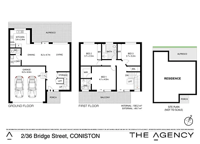 2/36 Bridge Street, Coniston, NSW 2500, 3房, 2浴, Townhouse