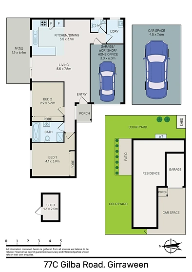 77C Gilba Road, Girraween, NSW 2145, 2 rūma, 1 rūma horoi, Apartment