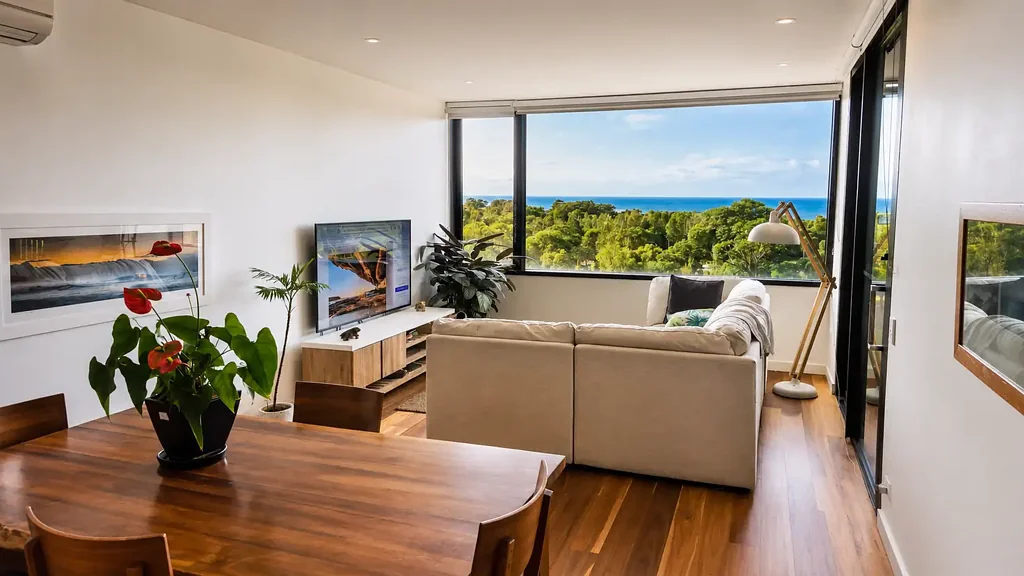 Fully Furnished Apartment With Water Views From Every Room